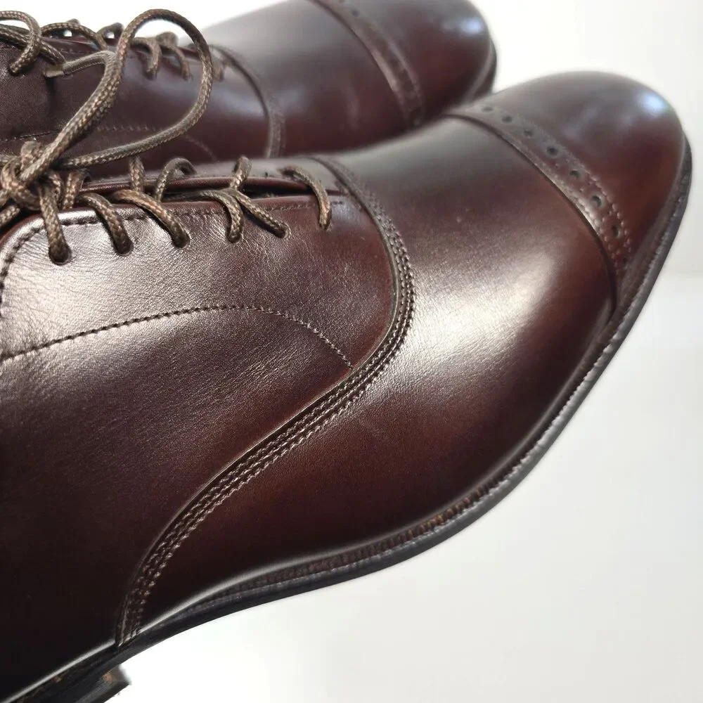 Allen Edmonds Fifth Avenue 5795 Brown Cap Toe Oxford Shoes Men's 8.5 D USA